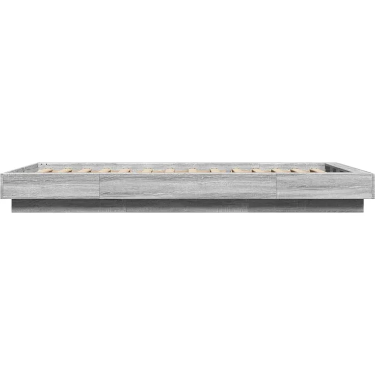 vidaXL Bettgestell Grau Sonoma 100x200 cm Holzwerkstoff 3281208 – Bild 5