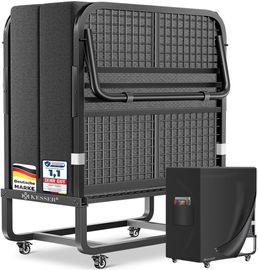 KESSER® Klappbett 200x90cm Gästebett inkl. Memory-Schaum-Matratze & Rollen
