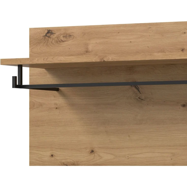 Garderobe Set 7-tlg. Cooper in weiß und Eiche 255 cm – Bild 4