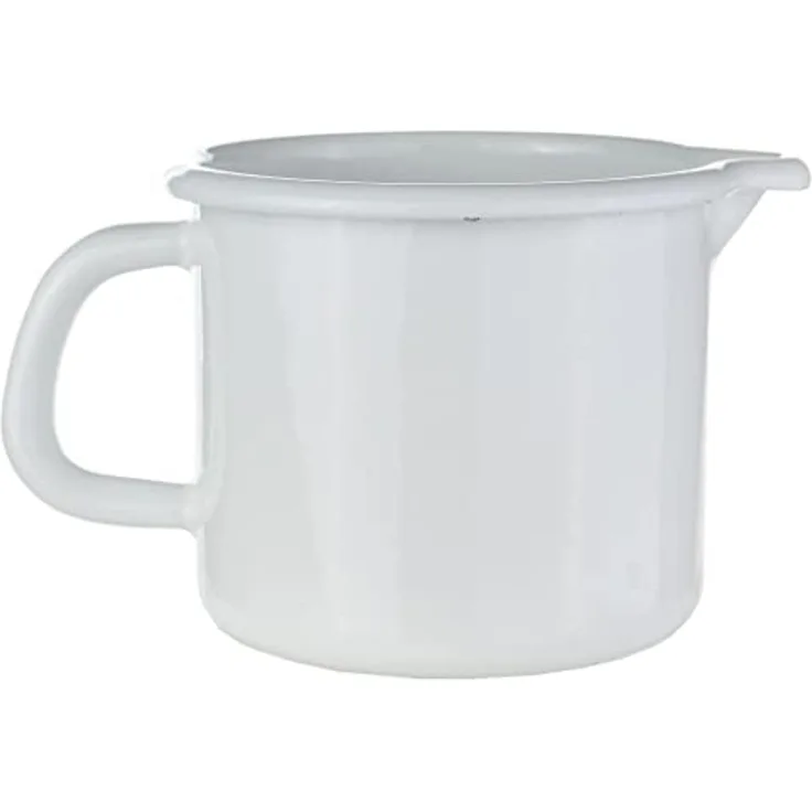 Riess Schnabeltopf Emaille Topf Weiß 9 cm