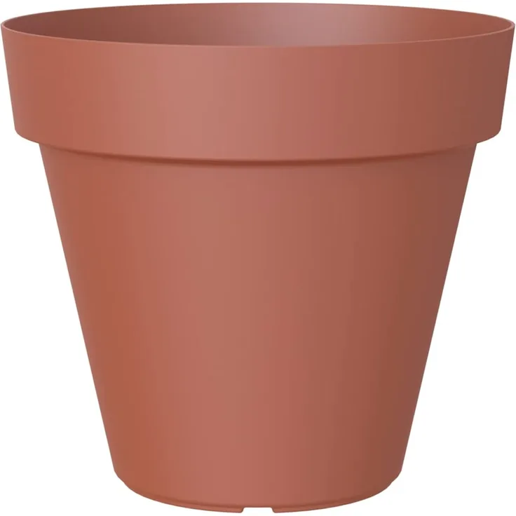 Artevasi Capri-Topf, Runder Plastiktopf, 35cm, Farbe: Terrakotta