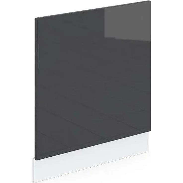 Frontblende R-Line Anthrazit Hochglanz 60 cm ohne Arbeitsplatte Vicco – Bild 1