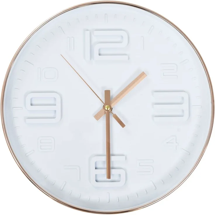 vidaXL Wanduhr Kupferoptik 30 cm 50631 – Bild 1