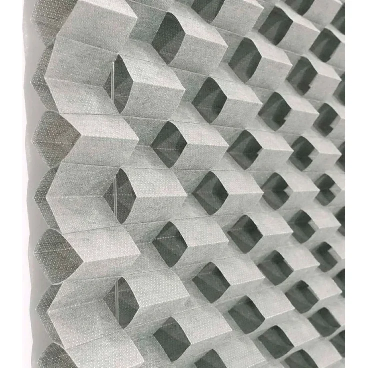 K-home Klemmfix Plissee 3D-Effekt Grau 30x130 cm – Bild 2