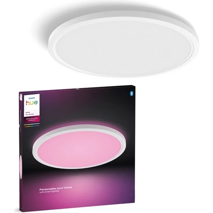 Philips Hue Devote Slim Deckenleuchte rund M weiß – Bild 4