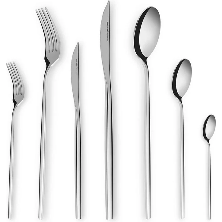 Karaca Besteck-Set Karaca Mild Besteckset für 12 Personen 84-teilig Edelstahl Silber (84-tlg), 12 Personen, 316er Edelstahl, bruchfest rostfrei – Bild 1