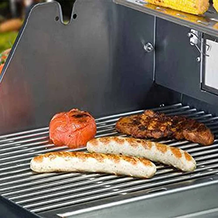 SANTOS Edelstahl-Grillrost für Weber Spirit 200er Serie, 25,2x44,2cm, ø7mm Materialstärke, korrosions- und hochtemperaturbeständig, spülmaschinengeeignet – Bild 4
