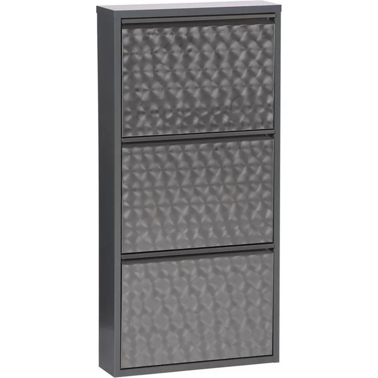 Schuhkipper >CLIP< (1stk) Metall / schwarz-anthrazit, montiert - 50x105x15 (BxHxT) – Bild 4