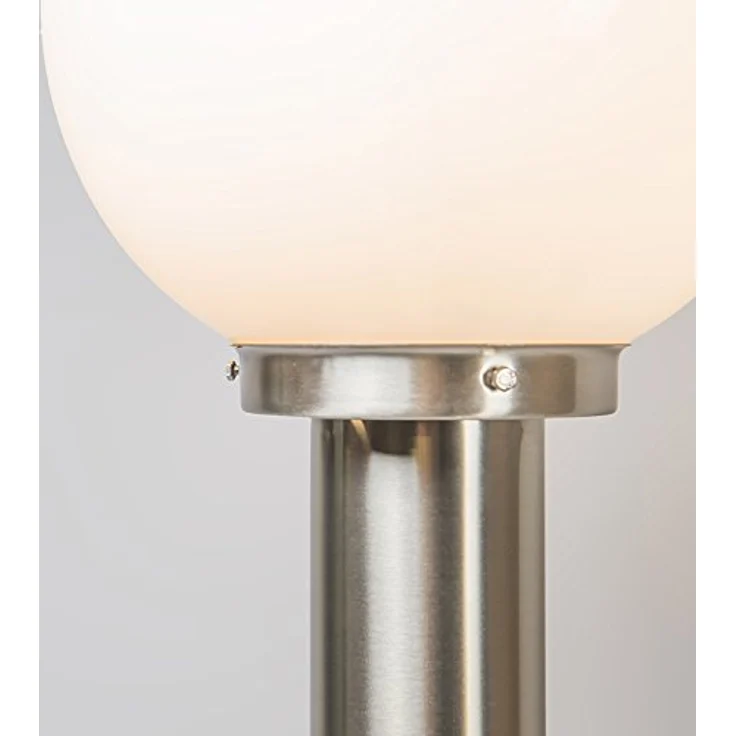 Qazqa Sfera Außenleuchte, moderne Wegeleuchte aus Edelstahl in nickel matt, 100 cm, E27 fassung, IP44, LED geeignet – Bild 5