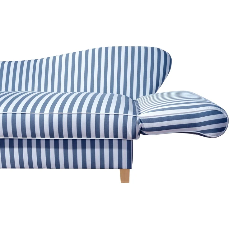 Max Winzer Recamiere mit Armteil rechts klappbar 'Selma', Flachgewebe blau, 82 cm x 88 cm x 190 cm – Bild 7