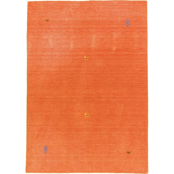 Gabbeh Teppich - Indus »Agra« 75 x 45 cm - orange – Bild 2