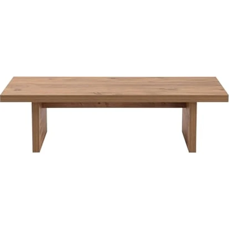 Moderner rustikaler Couchtisch, Atlantic Pine, 110 x 45 x 18 | aus 100% melaminbeschichteter Spanplatte, Stärke: 18 mm | perfekt für Homeoffice & Arbeitszimmer, elegantes & funktionales Design – Bild 8