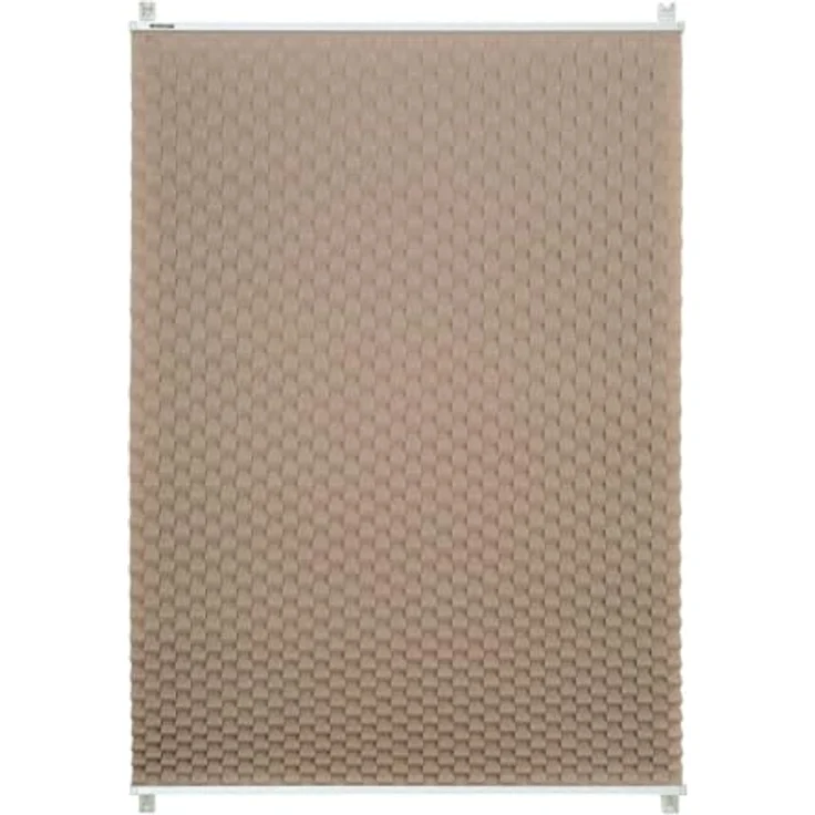 K-home Klemmfix Plissee 3D-Effekt Taupe 90x210 cm – Bild 4
