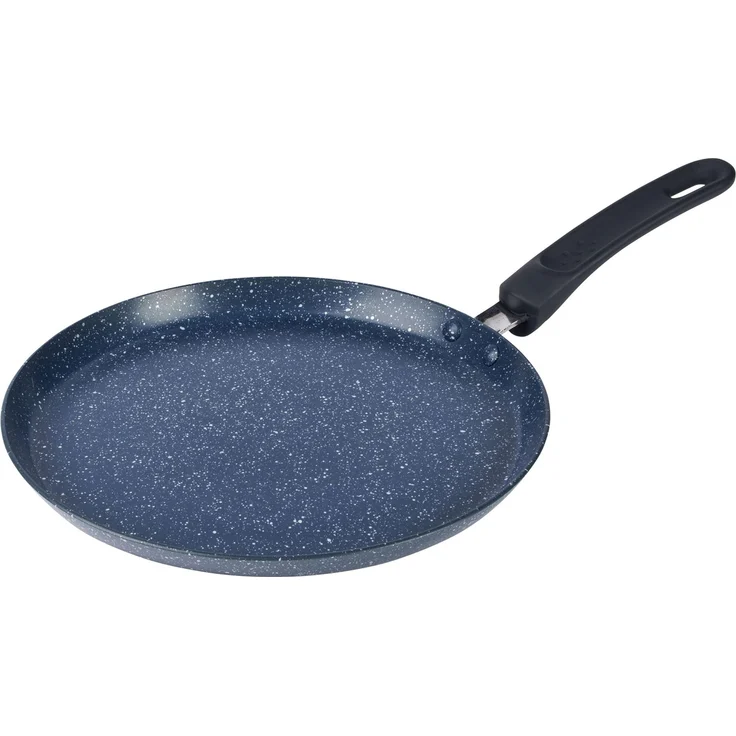 Russell Hobbs RH03409EU7 Nightfall Stone Crepe Pfannkuchenpfanne – Antihaftpfanne mit flacher Pfanne, 25 cm, Induktionskochfeld geeignet, für Ei, Dosa, Omelette, Roti, Kaltgriff, Spülmaschinenfest – Bild 1