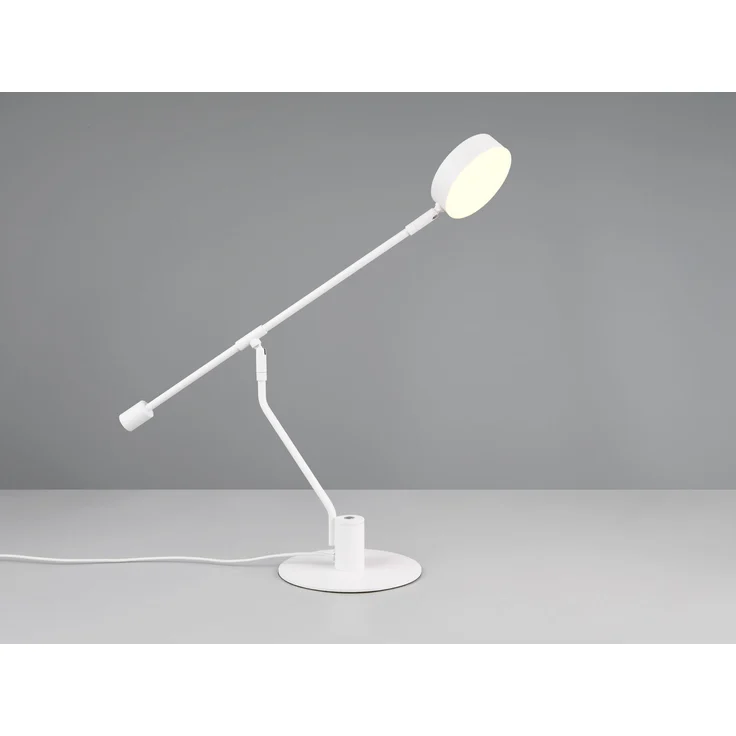 LED Schreibtischlampe MANDURO Weiß, dimmbar & Tageslicht, 64cm groß – Bild 8