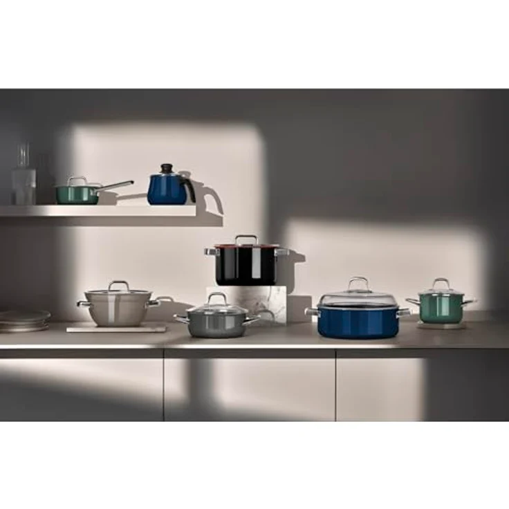 WMF Topf-Set Fusiontec Mineral Pro, 4-teilig, Eucalyptus Haze, kratzfestes Material, für alle Herdarten geeignet, Made in Germany – Bild 5