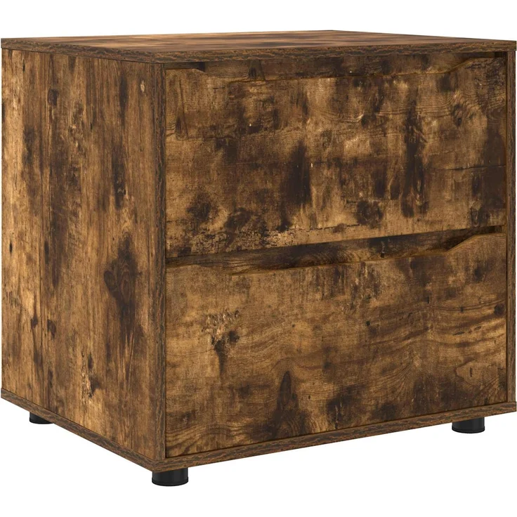 vidaXL Aufbewahrungsschrank 60 x 48 x 57 cm Holzwerkstoff Räuchereiche 888832 – Bild 2