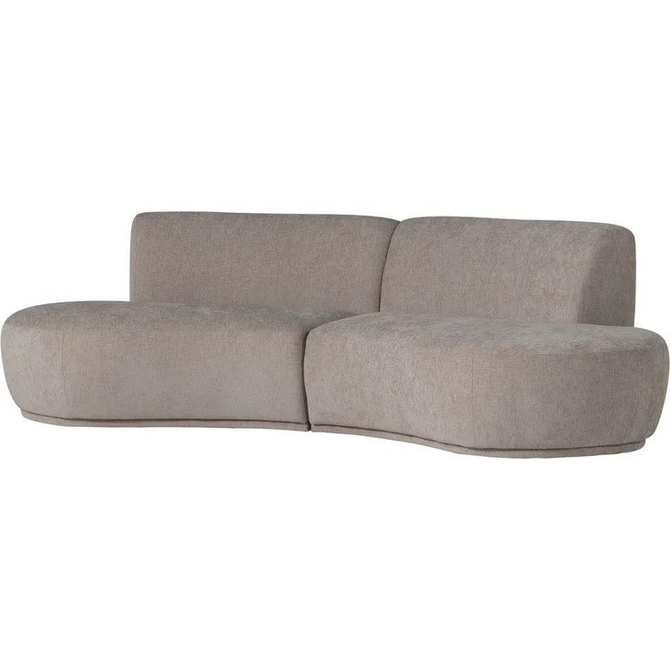 Sofa Batavier 4-Sitzer aus Webstoff, modern halbrund, sandfarben, großzügiges Familiensofa – Bild 4