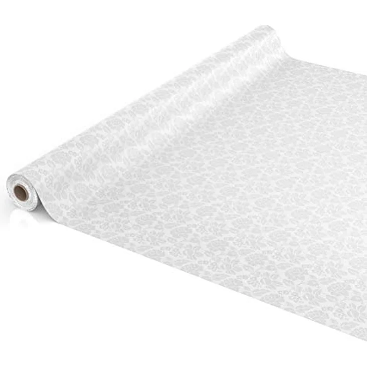 ANRO Tischdecke Wachstuchtischdecke Gartentischdecke Wachstischdecke (Einzelstück 1-tlg), Damast 140x100 cm wasserabweisend – Bild 4