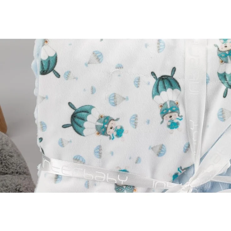 Baby Blase Decke "Paracaidista" Blau – Bild 5