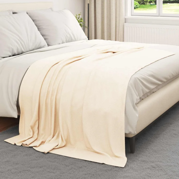 vidaXL Wohndecken 24 stk. Creme 200 x 150 cm 10,08 kg Fleece 42017114 – Bild 3