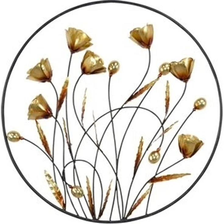Runde Wanddekoration Blumenwiese "Annita" – Bild 5