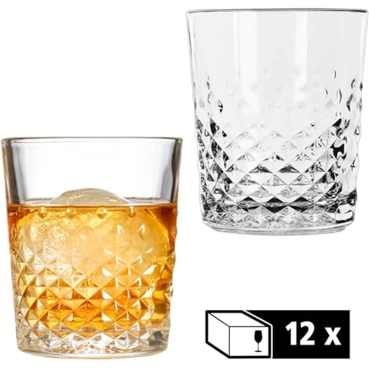 LIBBEY Tumbler-Glas Libbey D.O.F Glas 12er Set -OCULAR-, 12-tlg, Glas, 355 ml, hochwertig verarbeitet, im modernen Design – Bild 6