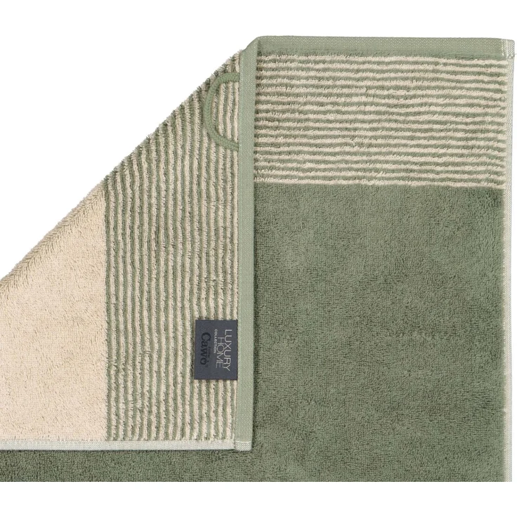 CAWÖ Handtuch, 3er Pack - Luxury Home, C Two-Tone, Walkfrottier Field 50x100cm – Bild 3