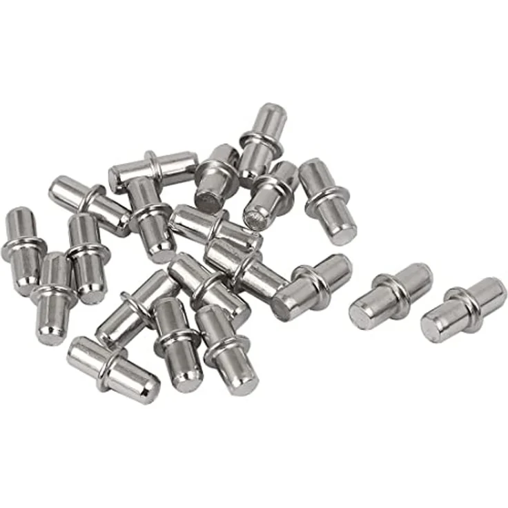 BAYLI Regal 10 Stück Bodenträger aus Metall [Ø 5mm x Länge 17mm] für Einlegeböden – Bild 4