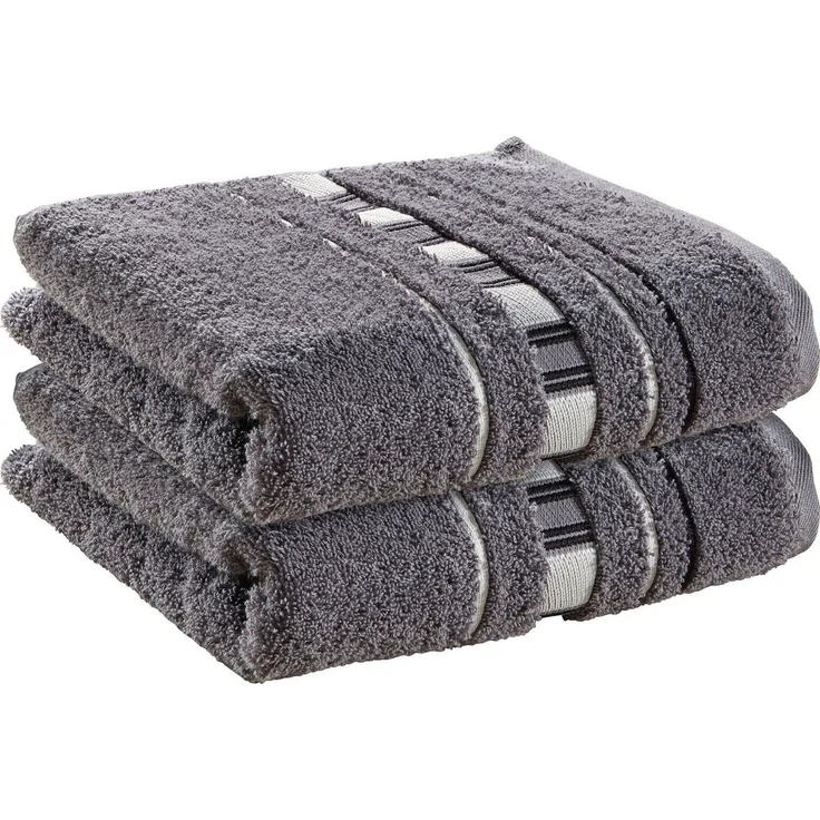 Erwin Müller Handtuch Handtuch "Achern" 2er-Pack, Frottier, Walk-Frottier Uni – Bild 1