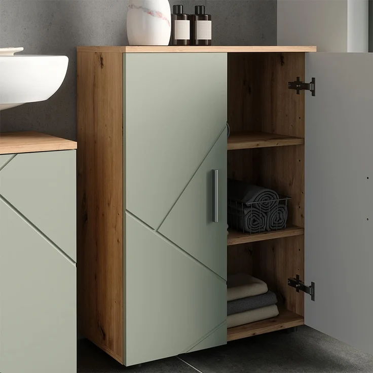 Midischrank Irma Salbeigrün 60 x 81 cm Vicco – Bild 4