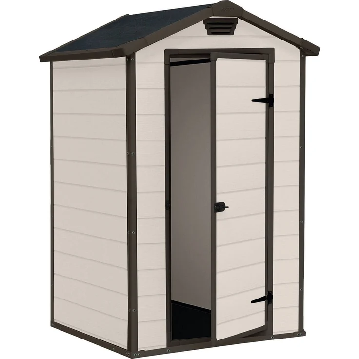 Dmora Gartenhaus Cranbrook, Gartenhütte, Gartenhaus, Werkzeugschuppen, 129x103 h196 cm, Beige – Bild 5