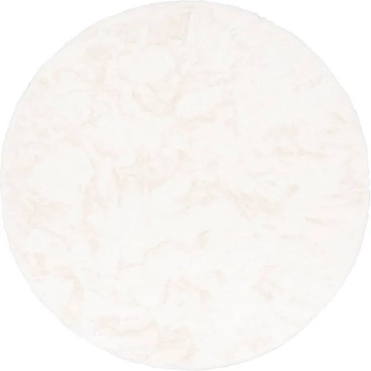 Pergamon Fellteppich Fellteppich Luxus Super Soft Plush Rund, Rund, Höhe: 25 mm
