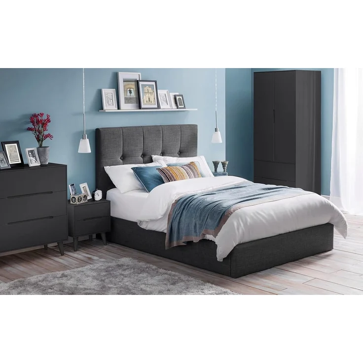 Julian Bowen Alicia Kommode mit 3 Schubladen in Anthrazit ist eine moderne und elegante Aufbewahrung für dein Schlafzimmer – Bild 7