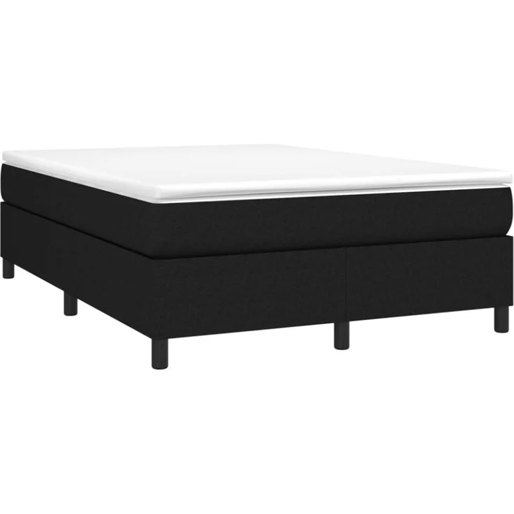 vidaXL Boxspringbett, Stoff Schwarz, 140x190 cm – Bild 7