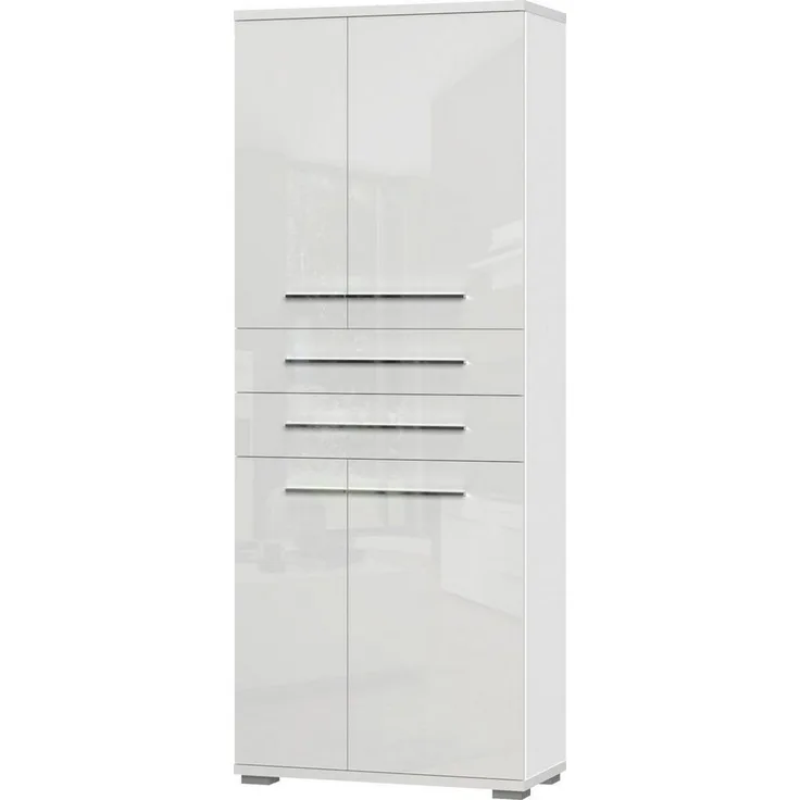 Places of Style Garderobenschrank Piano UV lackiert, hochglänzend, Soft-Close Funktion