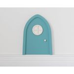 TinyFoxes Elfentür in Türkis mit leuchtendem Türfenster für Fantasie im Kinderzimmer - von Kristin Franke