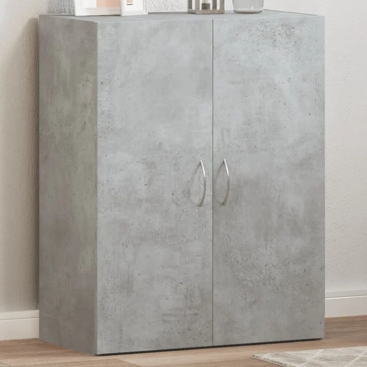 vidaXL Aktenschrank Betongrau 60x32x77,5 cm Holzwerkstoff 840768 – Bild 1