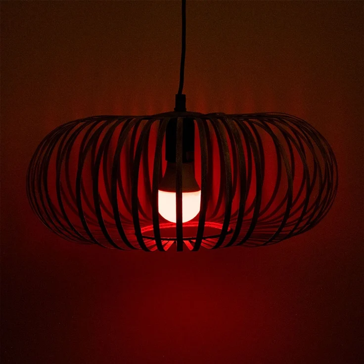 RGB LED Pendelleuchte, dimmbar, Fernbedienung, H 150 cm – Bild 7