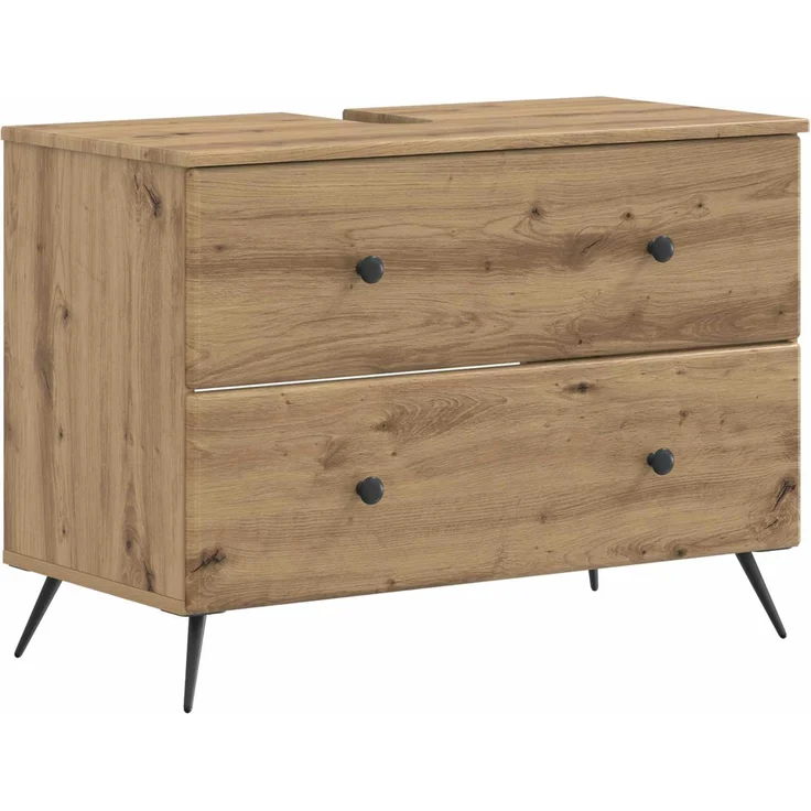 vidaXL 2-teiliges Badezimmer Schrank Set BREDA Artisan-Eiche 3417566 – Bild 3