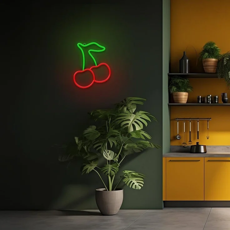 Neolia Neon LED-Leuchte CHERRY grün/rot – NNE23 – Bild 5