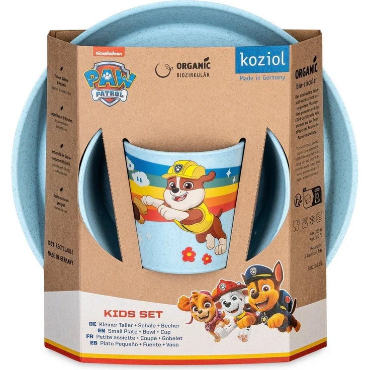 KOZIOL Kindergeschirr Paw Patrol Grow 3-teilig – Bild 2