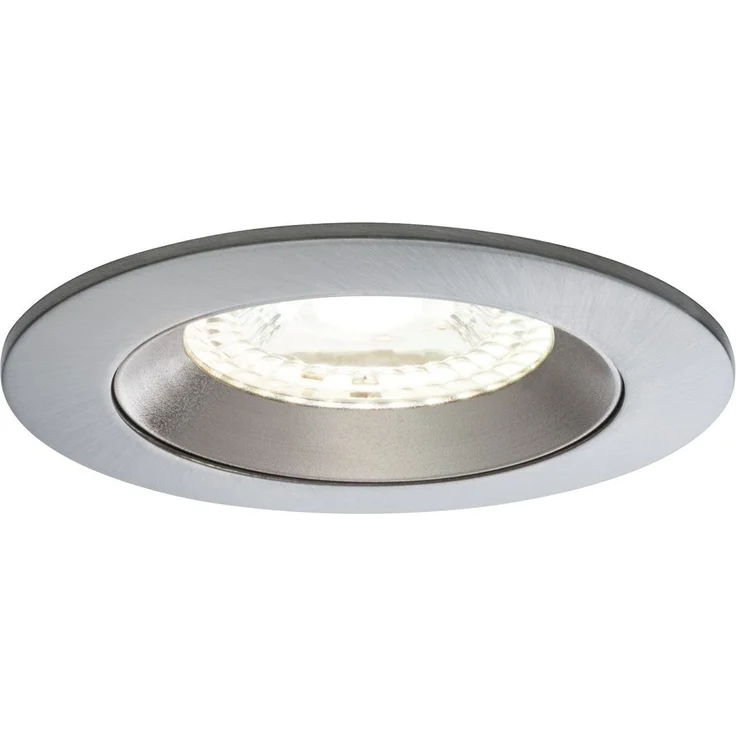 Paulmann SmartHome Zigbee Lens Einbauleuchten Set IP44 LED 3x4,8 W RGBW starr 230/24V 36W 80mm Chrom matt/Alu – Bild 1