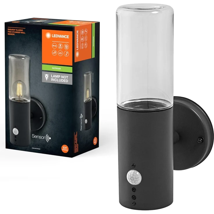 Ledvance Endura Classic Figo Außenleuchte, IP44, Bewegungsmelder, Tageslichtsensor – Bild 1