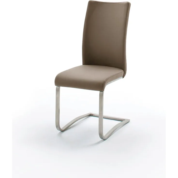 2er-Set Schwingstuhl 'Arco' Cappuccino Leder