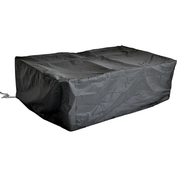 Schutzhülle 132x114x104 Schwarz Gartenmöbel Rattan Abdeckung Plane Haube Wetter – Bild 2