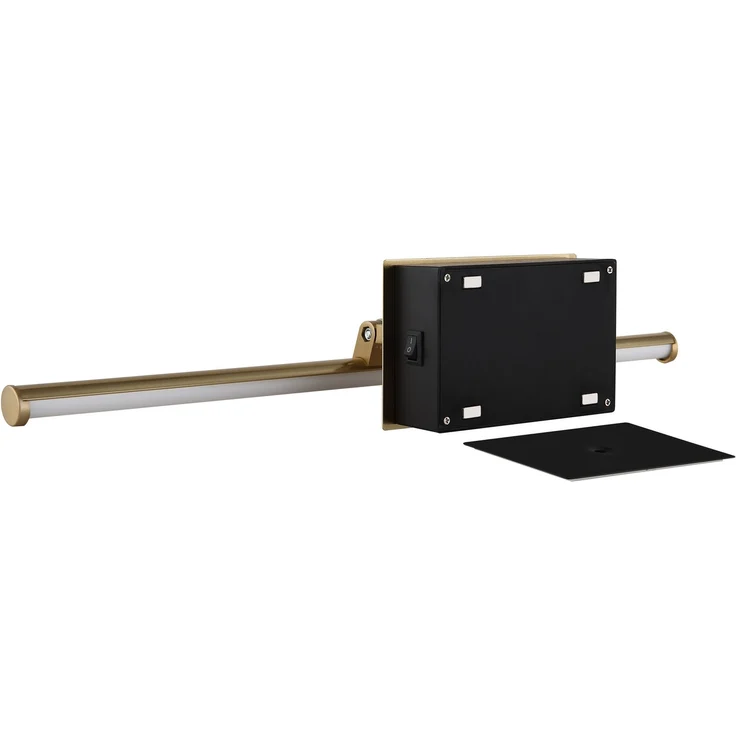 Akku Bilderlampe Messing kabellos zum Kleben, Breite 40cm – Bild 10