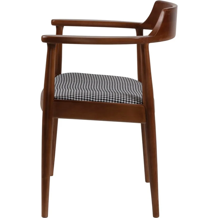 Skye Decor 'Albero43' Stuhl, Walnuss / Schwarz, 62 x 44 x 80 cm – Bild 6
