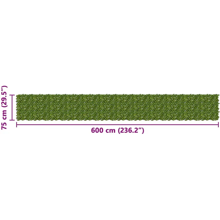 vidaXL Balkonsichtschutz mit Blättern Grün und Gelb 600 x 75 cm 42040671 – Bild 5