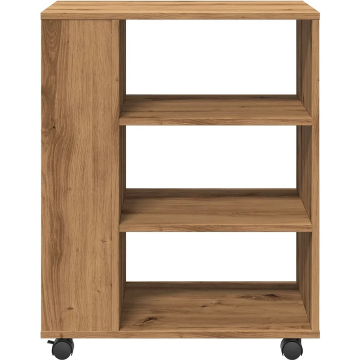 vidaXL Rollcontainer Artisan-Eiche 60x35x75 cm Holzwerkstoff 856657 – Bild 5